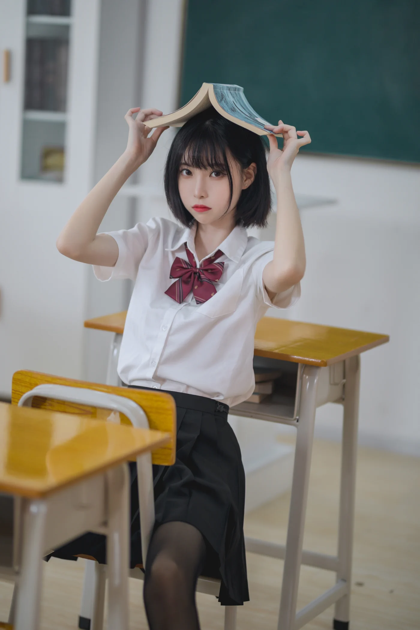 许岚LAN NO.001 教室JK黑丝