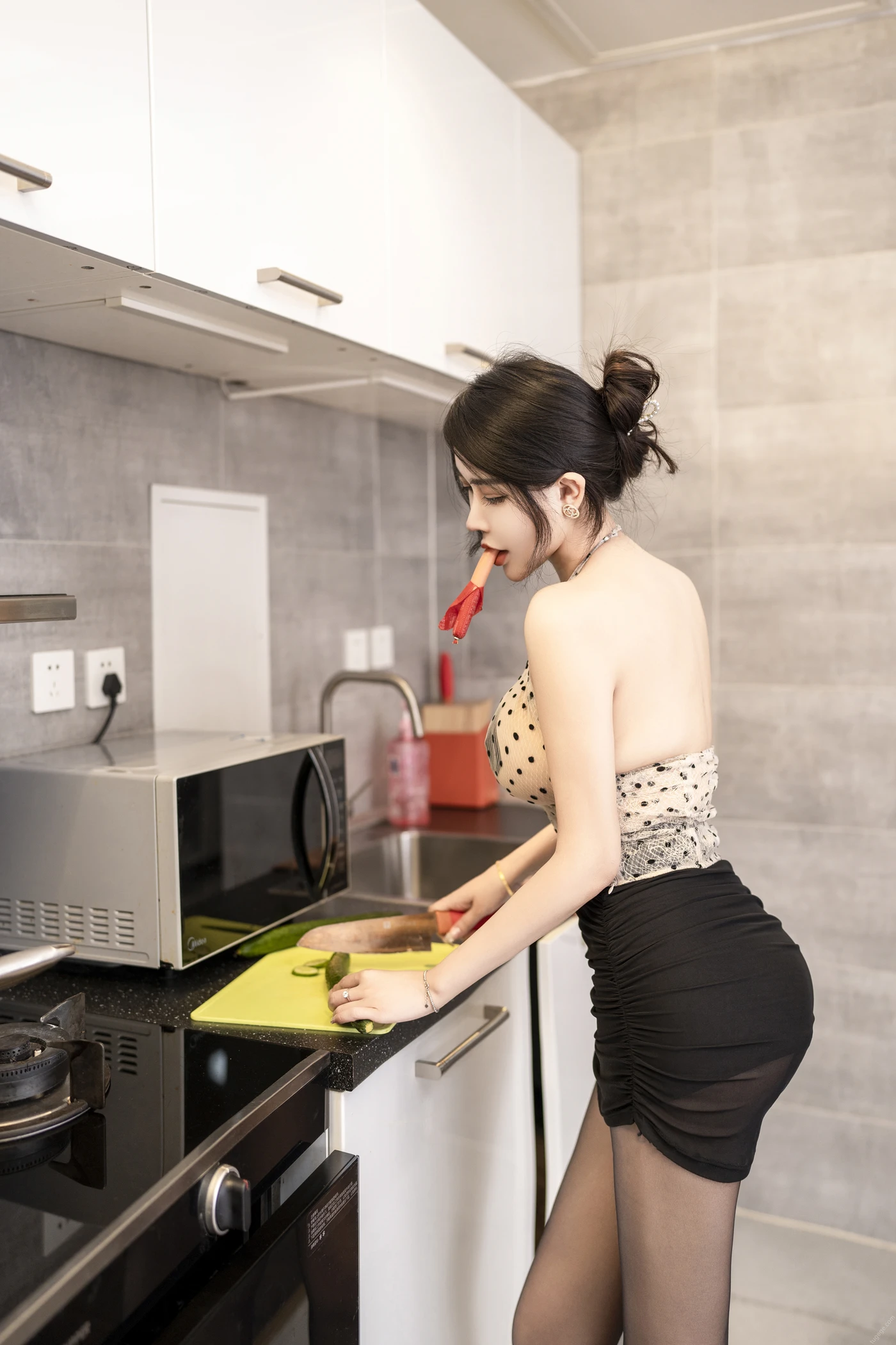 李若汐 NO.006 内购无水印 厨房女仆