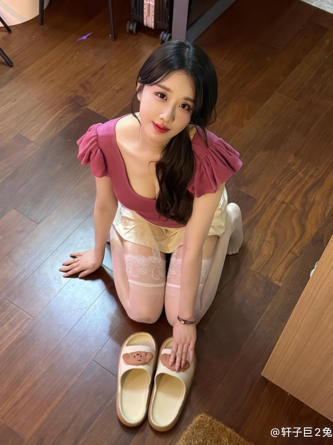 轩子巨二兔 NO.022 短裙睡衣