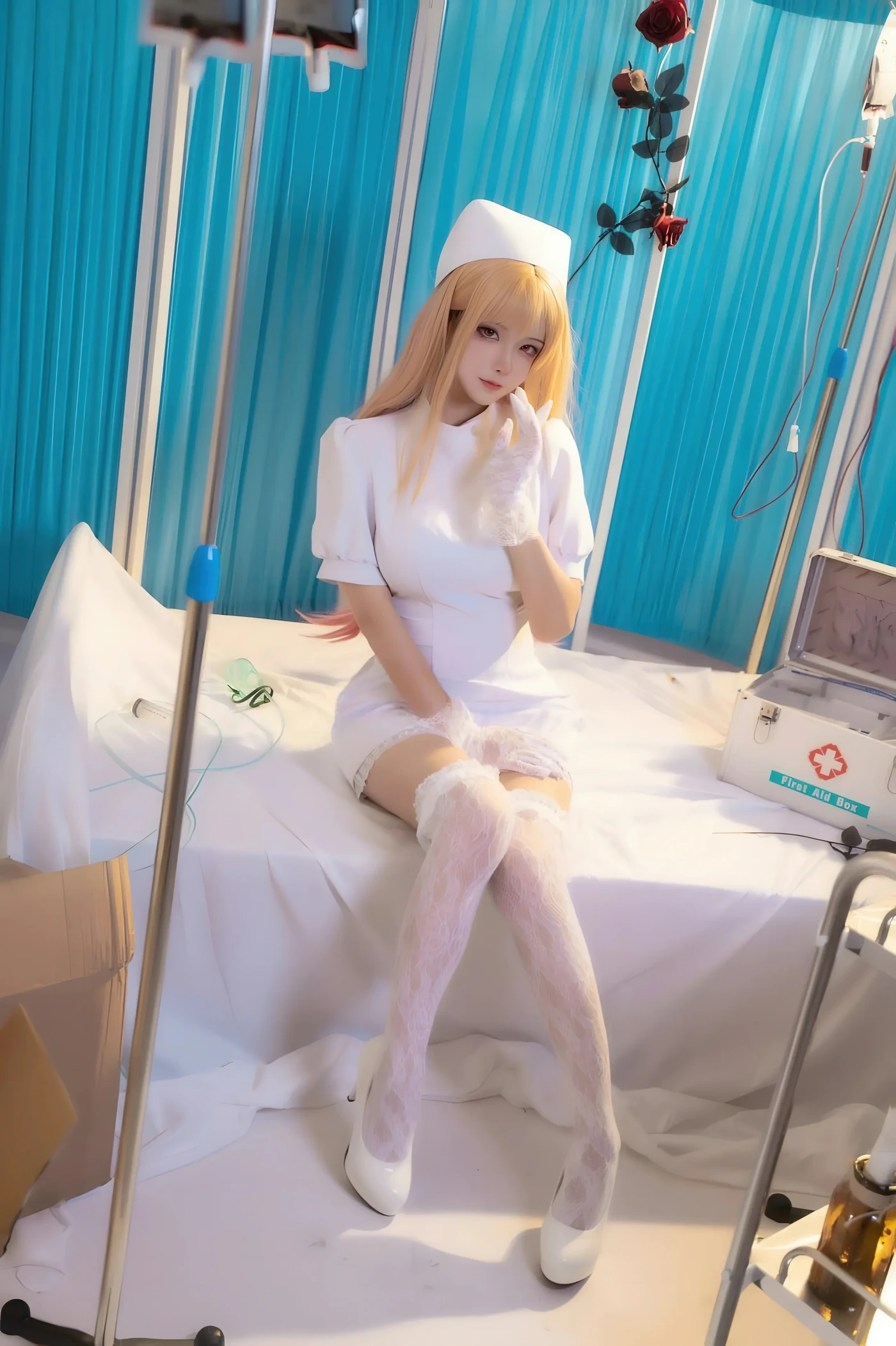 Seya-狮砸 NO.052 护士黑白+原皮