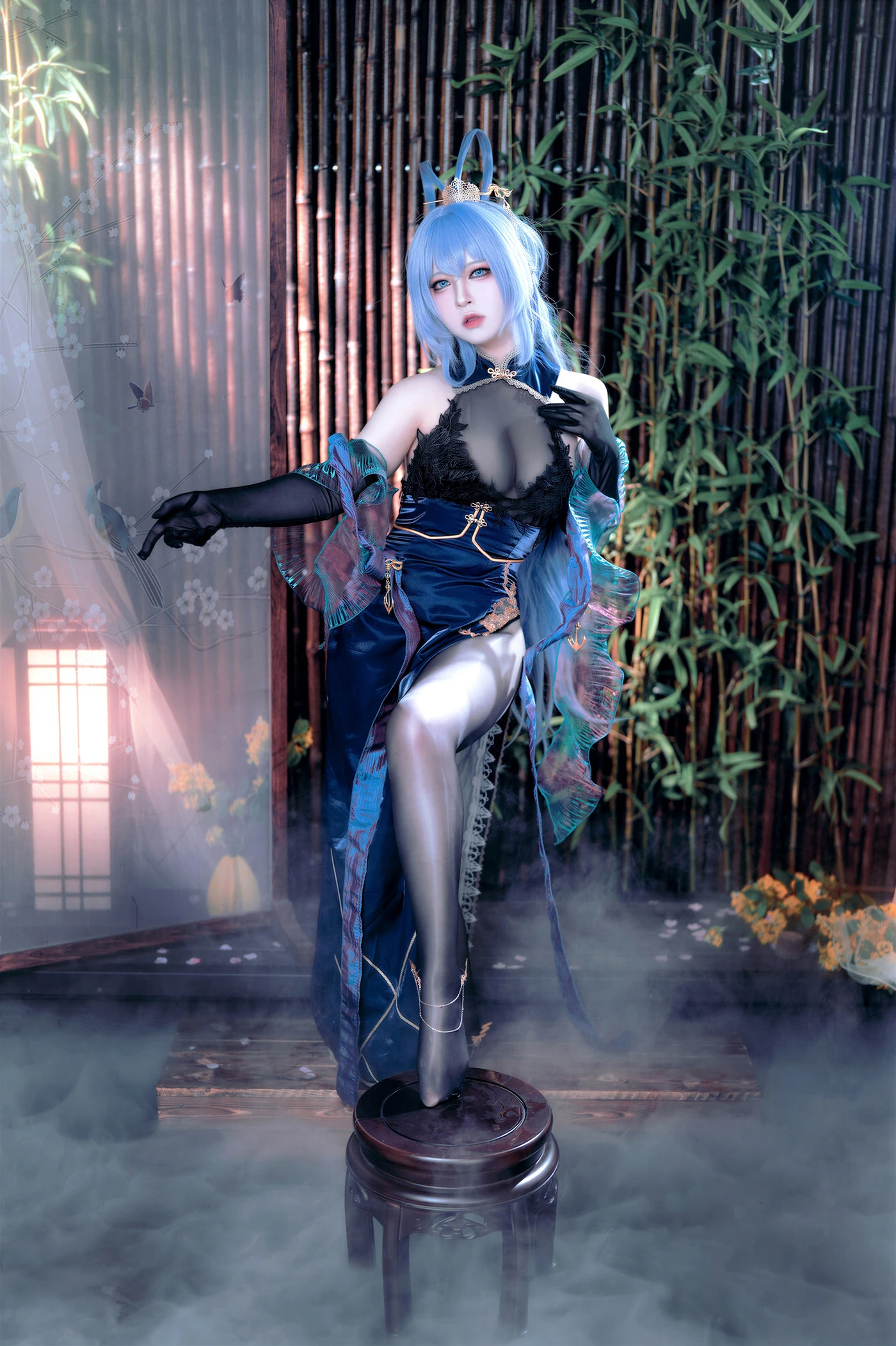 半半子 NO.084 碧蓝航线 花园 月下起舞