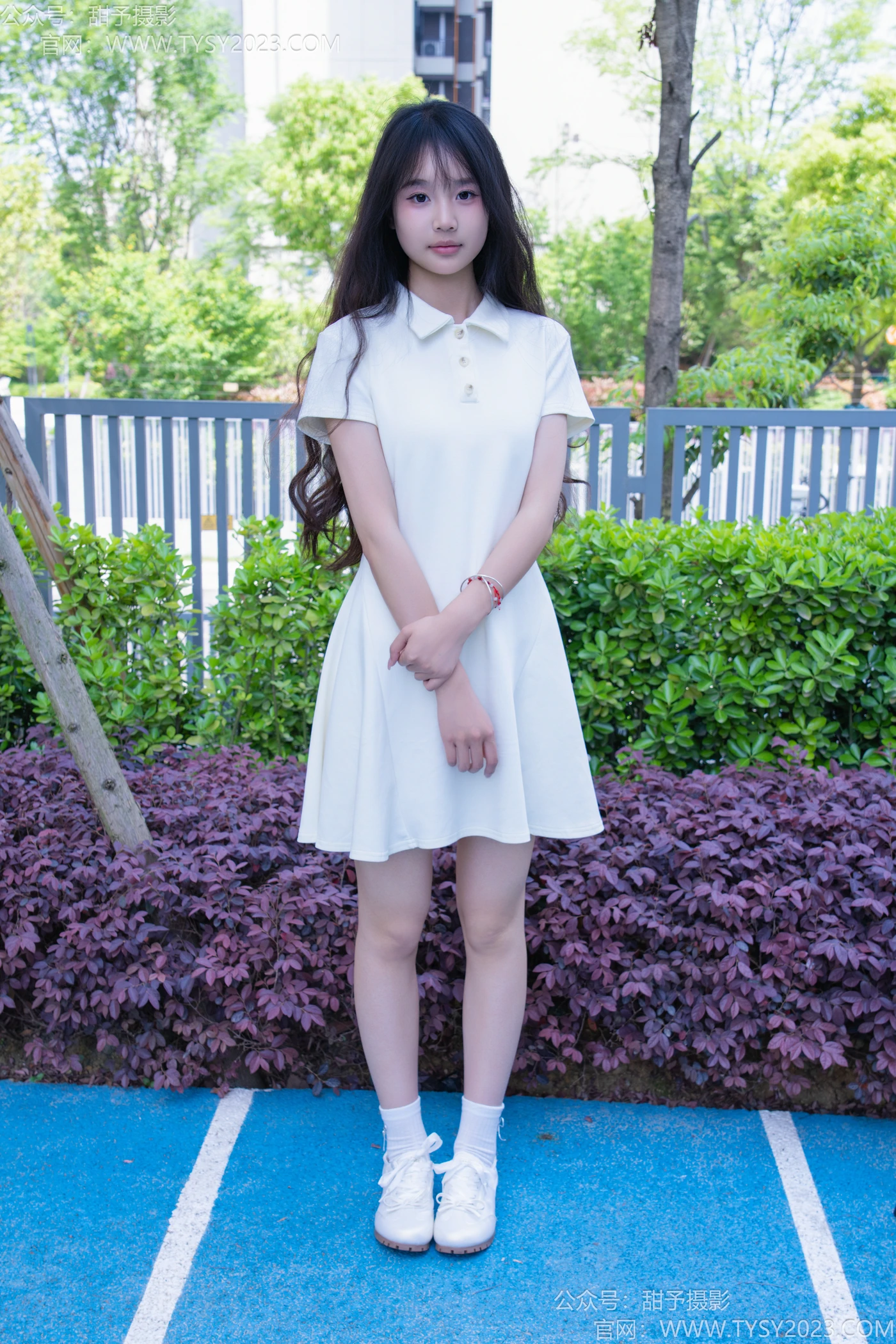 甜予摄影 NO.199 小橙子-板鞋、白棉袜、裸足